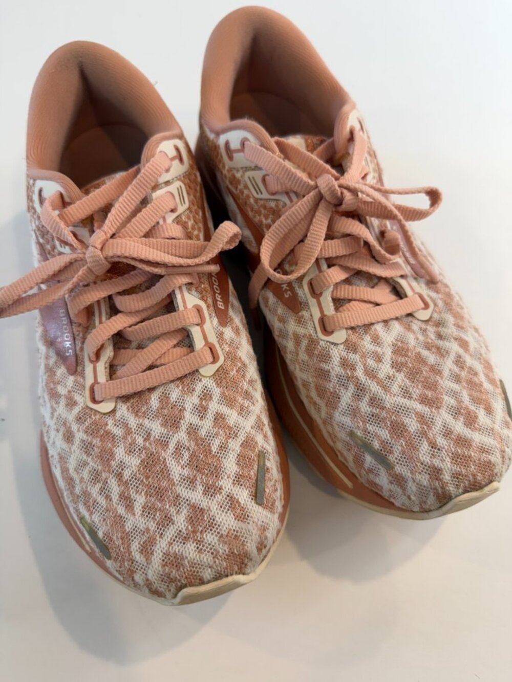 Brooks Women's Ghost 14 Brown Cloud White Coral Pink Running Shoe Size 6 - Picture 11 of 14